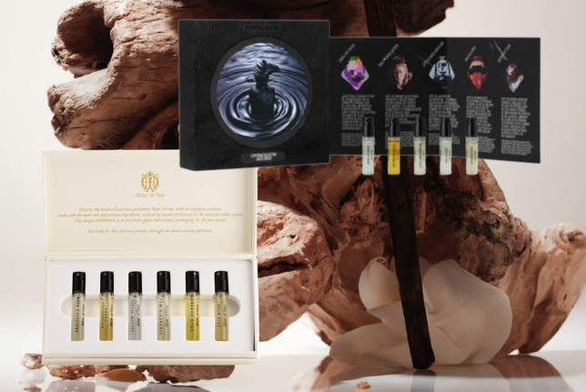 Perfume de nicho Xerjoff V Erba Gold - Con una mujer vestida de blanco.