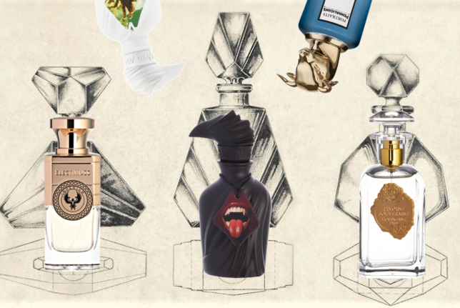 Perfume de autor en vaporización