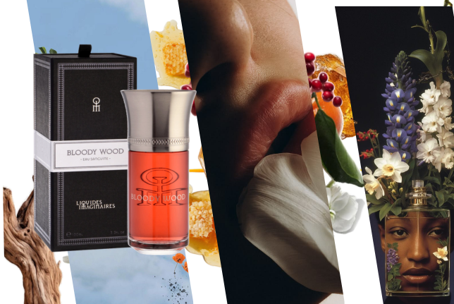Perfume de autor en vaporización